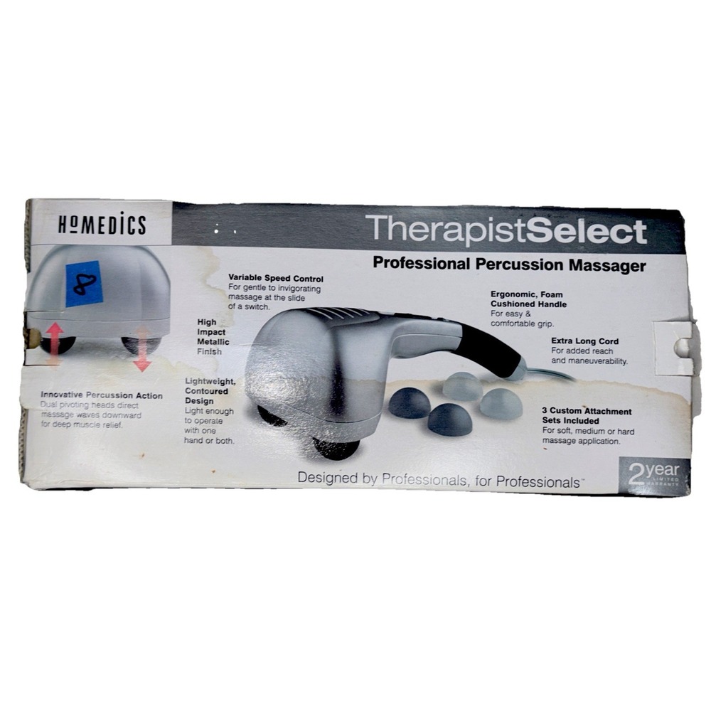 HoMedics PA-1 Professional Percussion Massager Deep Tissue Back Muscle Relief